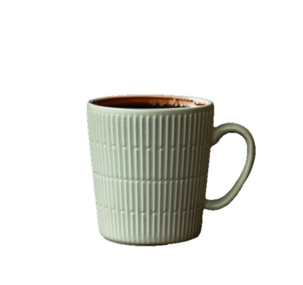 Vintage Ceramic Coffee Mug Latte Cup Large Capacity American-Style Minimalist Premium Elegant Cup 350ml