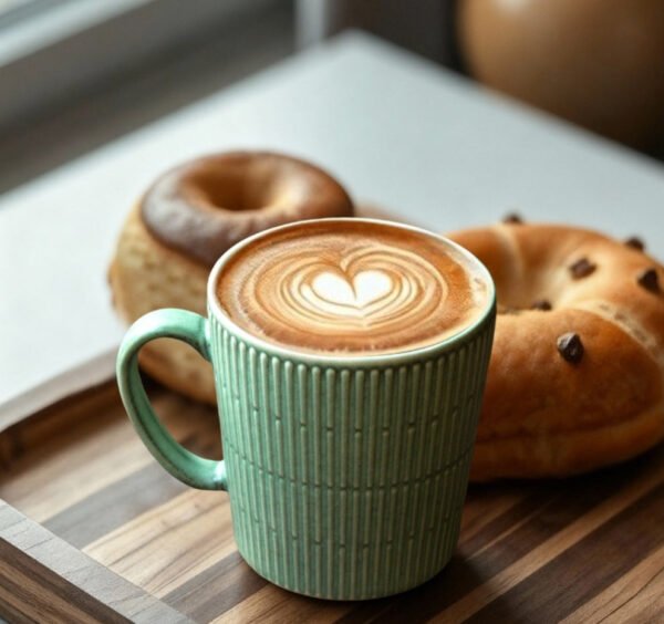 Vintage Ceramic Coffee Mug Latte Cup Large Capacity American-Style Minimalist Premium Elegant Cup 350ml