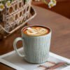 Vintage Ceramic Coffee Mug Latte Cup Large Capacity American-Style Minimalist Premium Elegant Cup 350ml