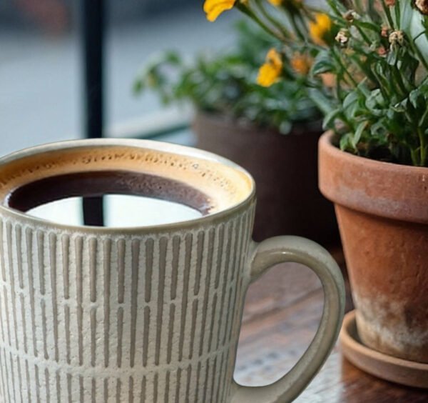 Vintage Ceramic Coffee Mug Latte Cup Large Capacity American-Style Minimalist Premium Elegant Cup 350ml