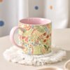 Instagram-worthy Ceramic Water Cup Pink Ceramic Mug Girly and Stylish Perfect Gift for Her Home Coffee Cup Ceramic Mug
