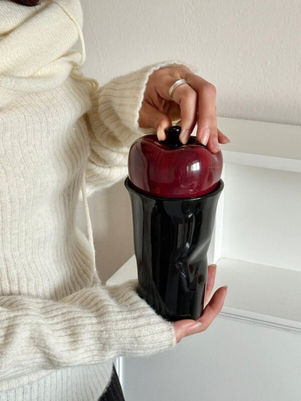 Retro-Style Creative Ceramic Mug with Lid Office Mug Heat-Resistant Insulated Travel Mug Gift Water Cup Ceramic Cup