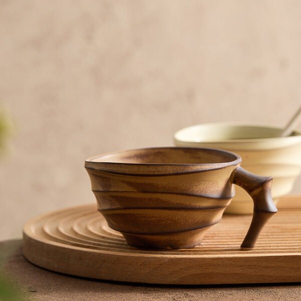 Stylish Coffee Cups Premium Ceramic Japanese Vintage Mug Niche Design Milk Cup Breakfast Mug