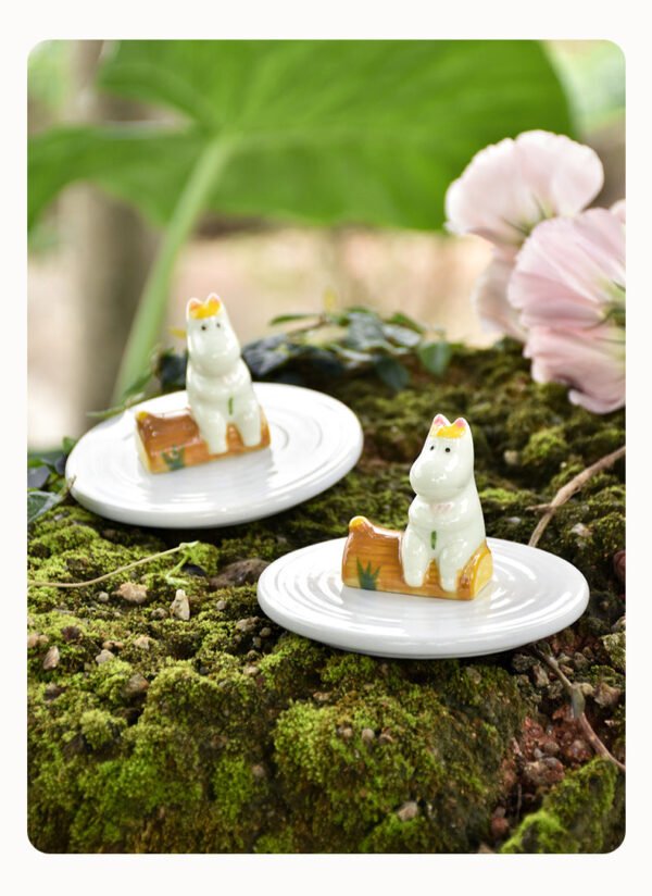 Cartoon Cup Lid Ceramic Cover Couple's Cute Mug Lid Universal Dustproof Round Cup Cover