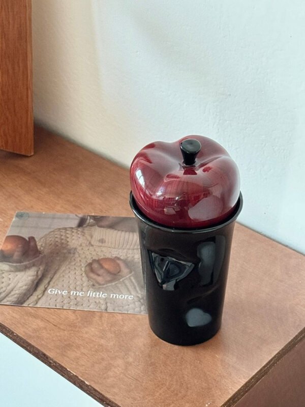 Retro-Style Creative Ceramic Mug with Lid Office Mug Heat-Resistant Insulated Travel Mug Gift Water Cup Ceramic Cup