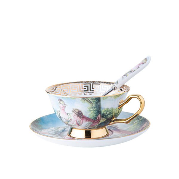 O1CN016tSCNp2DH46vgDY1c__2210330398583-0-cib European Bone China Coffee Cup and Saucer Set Ceramic Vintage Homeware English Afternoon Tea Cup Set