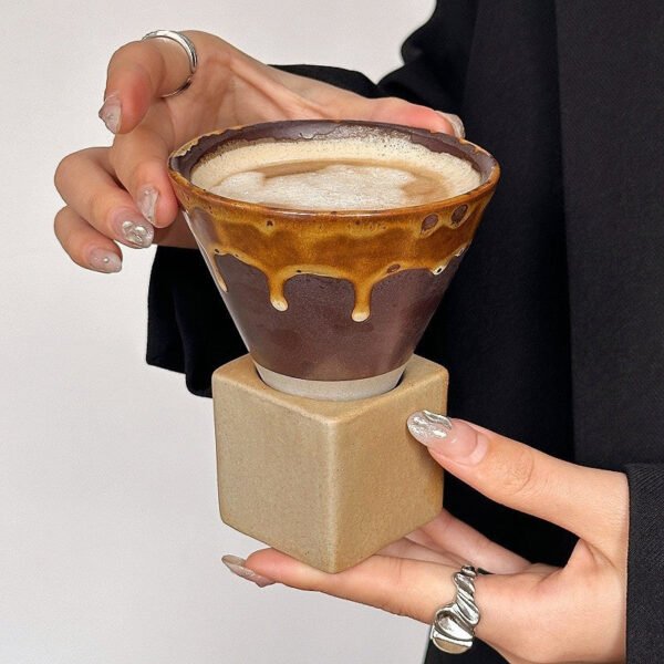 O1CN016zcTs81qb0XODqVdS__2218998505513-0-cib Vintage-inspired rustic ceramic coffee mug Creative retro American latte cup Niche design premium-feel mug