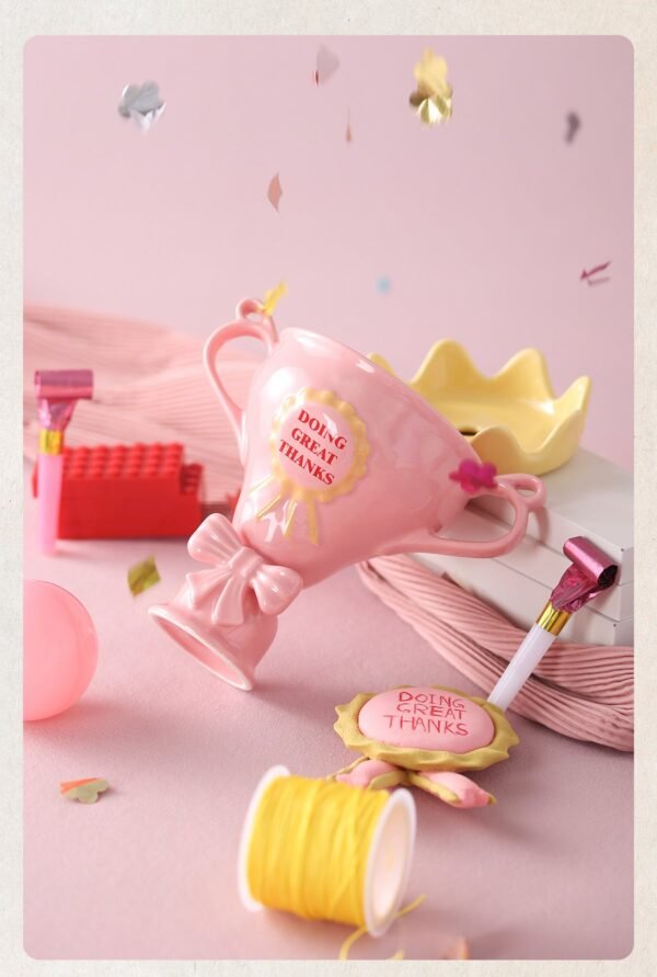 O1CN017C0CnS1wWmdLgYOII__2216996826316-0-cib Pink Mug: Stylish Niche Ceramic Cup for Women High-Quality Gift with Straw