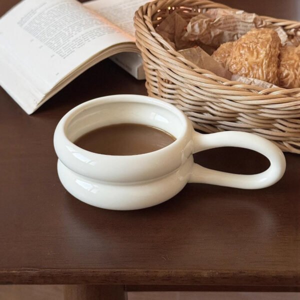 O1CN01B8baUO2ID110l41YK__2217759649251-0-cib Cute Donut-Shaped Cup Office Mug Home Water Cup Ceramic Couple Gift Set Birthday Present