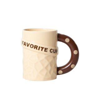 Large-Capacity Mug Stylish Ceramic Cup Instagram-Worthy Coffee Mug Creative Water Cup Gift for Men and Women