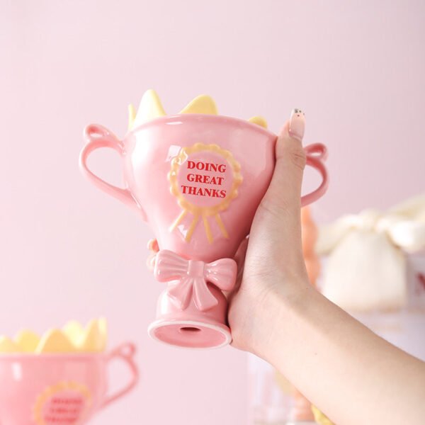 O1CN01DRt4pn1wWmdKedu1u__2216996826316-0-cib Pink Mug: Stylish Niche Ceramic Cup for Women High-Quality Gift with Straw