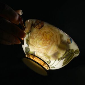 Bone China Coffee Cup Set with Saucer European-Style Light Luxury Design Home Use Afternoon Tea Set Includes Teapot and Tea Accessories Exquisite Gift Box Packaging