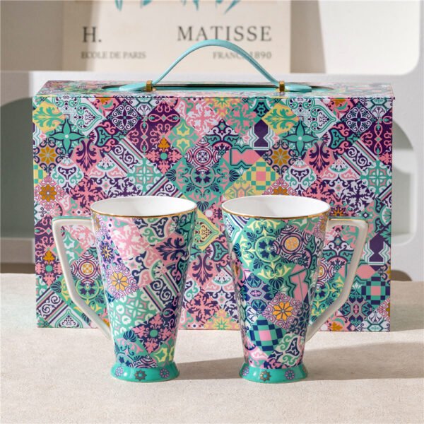 O1CN01KBhMVh1TVITKvG68O__2207645642387-0-cib Premium Light Luxury Bone China Large Water Cup, Mug, V-Shaped Cup, Beer Mug, Bubble Tea Cup, Juice Cup, Coffee Mug