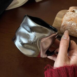 Luxury-inspired ceramic mug with sophisticated design Stylish home and office coffee cup for the elegant goddess Perfect for brewing tea