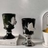 230ml Ceramic Winged Goblet Butterfly-Adorned High-Temperature Mug Coffee & Tea Gift Set