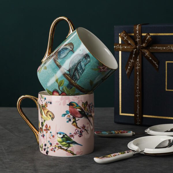 O1CN01PdAQ7k2DH4IHgWGQw__2210330398583-0-cib Strictly Selected Bone China Mug Set Exquisite Gift High-Fashion Couple's Matching Cups Gift Boxed Ceramic Water Cups With Lid and Spoon
