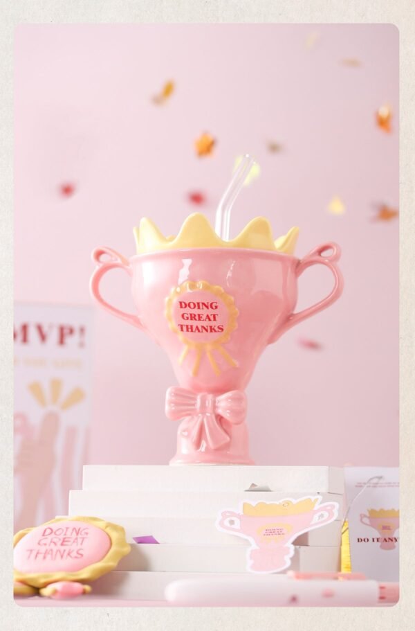 O1CN01QDgXqS1wWmdM2pLtd__2216996826316-0-cib Pink Mug: Stylish Niche Ceramic Cup for Women High-Quality Gift with Straw