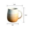 Ceramic Mug with Lid and Spoon - Versatile Drinking Cup for Home & Office Use Premium Ceramic Cup with Lid and Spoon - Wholesale Available