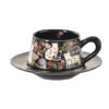 Stylish Niche Coffee Cups Luxury-inspired Ceramic Cup and Saucer Set High-end Aesthetic Mug & Coffee Cup Collection