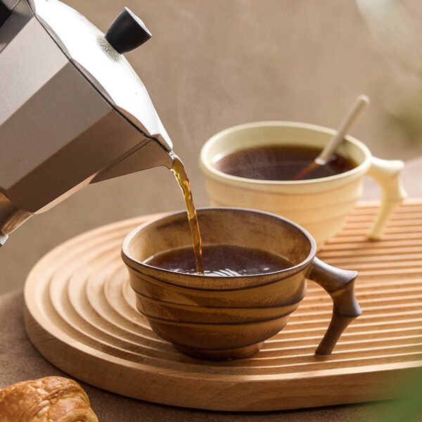 Stylish Coffee Cups Premium Ceramic Japanese Vintage Mug Niche Design Milk Cup Breakfast Mug