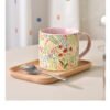 Instagram-worthy Ceramic Water Cup Pink Ceramic Mug Girly and Stylish Perfect Gift for Her Home Coffee Cup Ceramic Mug