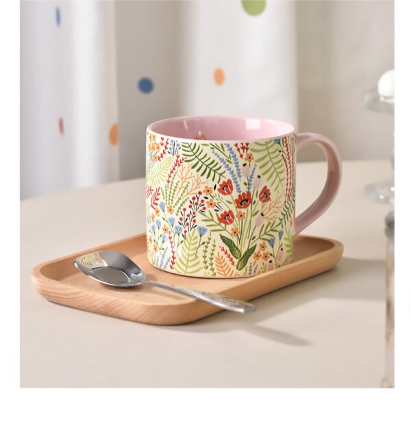 Instagram-worthy Ceramic Water Cup Pink Ceramic Mug Girly and Stylish Perfect Gift for Her Home Coffee Cup Ceramic Mug