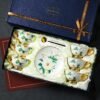 Premium Exquisite Coffee Cup Set British-Style Light Luxury Afternoon Tea Set High-End Gift Boxed Bone China Housewarming Gift