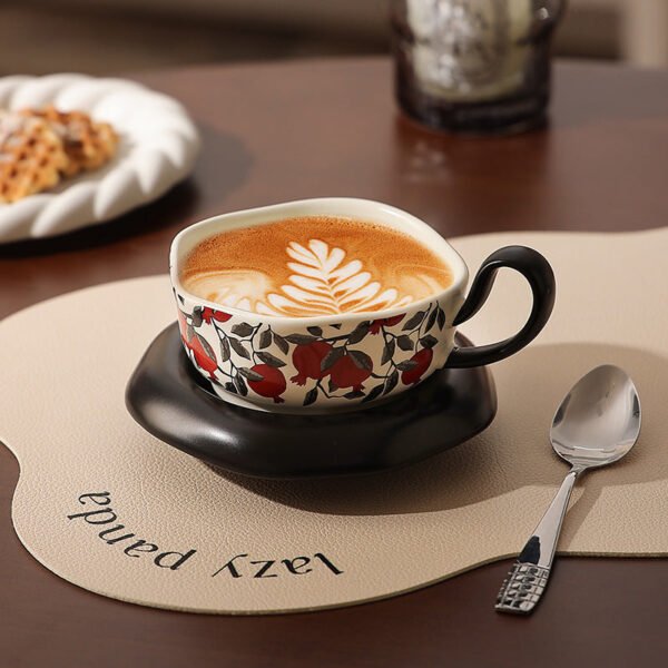 Vintage-Style Coffee Cup High-End Exquisite Ceramic Niche Couple's Cup Luxurious and Fashionable