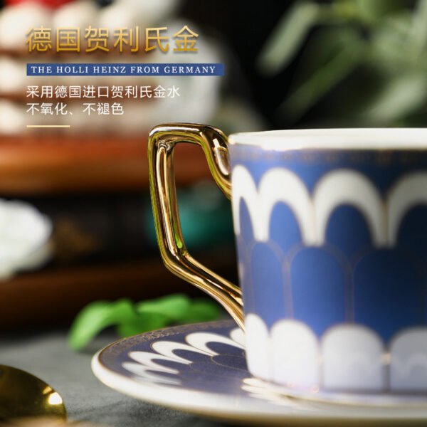 European-Style Light Luxury Ceramic Coffee Cup and Saucer Gift Set Exquisite Home Use Afternoon Tea Set
