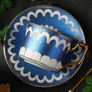European-Style Light Luxury Ceramic Coffee Cup and Saucer Gift Set Exquisite Home Use Afternoon Tea Set