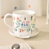 Stylish Ceramic Cups Cute Homeware Cups Kids' Milk & Breakfast Cups Student Dorm Water Cups Women's Mugs