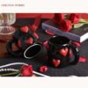 O1CN01iXKUzr1wWmWIYWdHu__2216996826316-0-cib Instagram-worthy sophisticated black heart-shaped ceramic mugs Home use couple's matching set Ceramic coffee mugs Perfect as a thoughtful gift