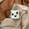French-Style Luxury Butterfly Fairy Handcrafted Mug Underglaze-Decorated Designer Gift High-Quality Ceramic Cup