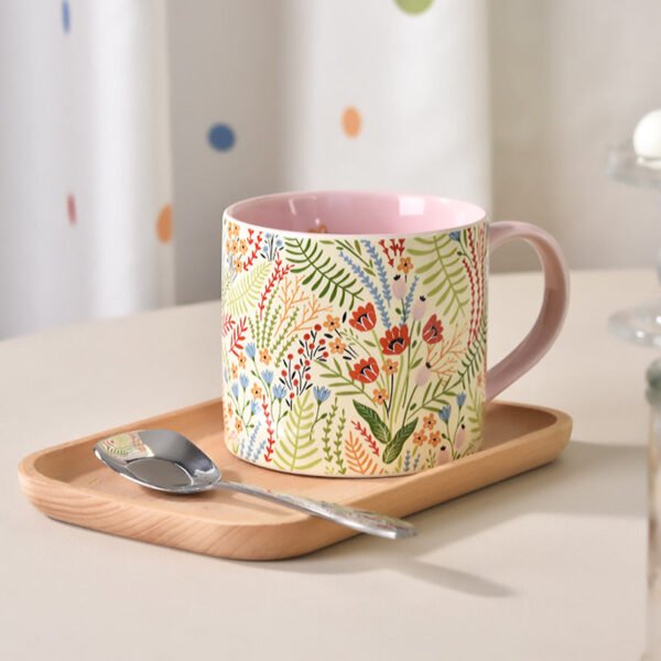 Instagram-worthy Ceramic Water Cup Pink Ceramic Mug Girly and Stylish Perfect Gift for Her Home Coffee Cup Ceramic Mug