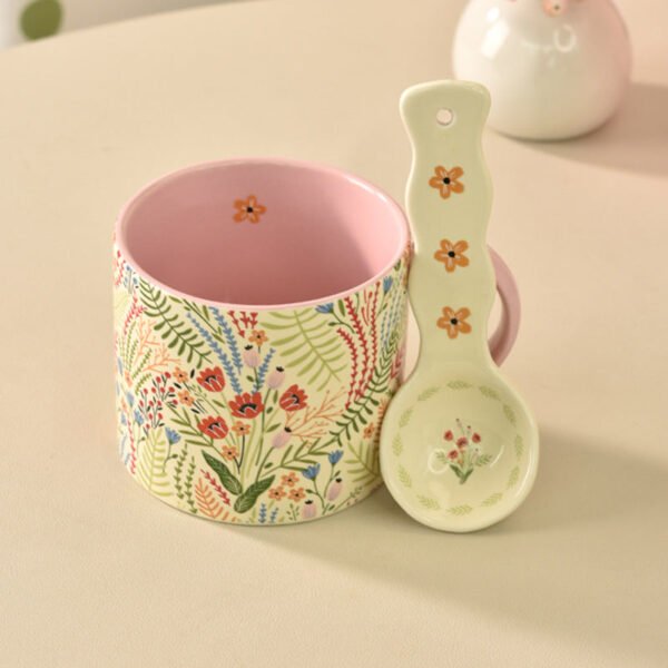 Instagram-worthy Ceramic Water Cup Pink Ceramic Mug Girly and Stylish Perfect Gift for Her Home Coffee Cup Ceramic Mug