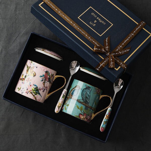 O1CN01qOUYaA2DH4ICWJO1W__2210330398583-0-cib Strictly Selected Bone China Mug Set Exquisite Gift High-Fashion Couple's Matching Cups Gift Boxed Ceramic Water Cups With Lid and Spoon