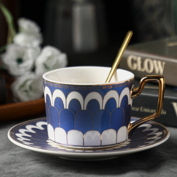 European-Style Light Luxury Ceramic Coffee Cup and Saucer Gift Set Exquisite Home Use Afternoon Tea Set