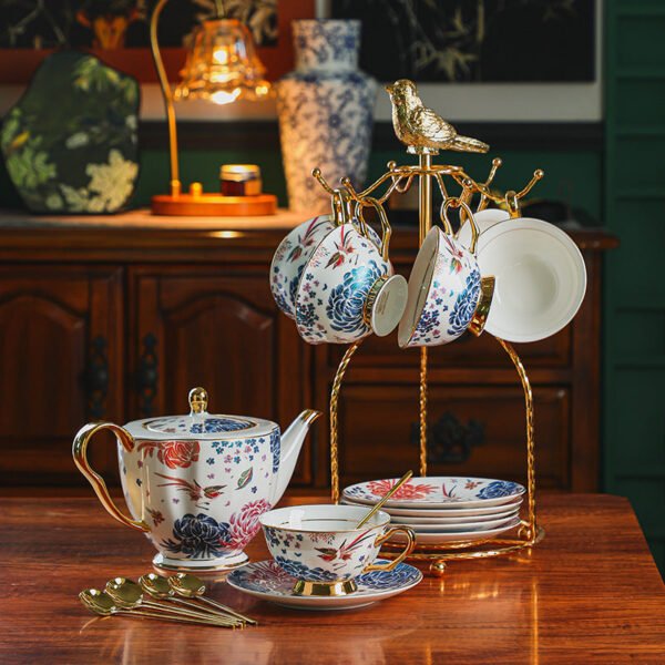 O1CN01qv22Ax2DH4PSeU3ZO__2210330398583-0-cib European-Style Bone China Coffee Cup and Saucer Set Vintage English Afternoon Tea Set Black Tea & Flower Tea Cup Gift Box