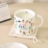 Stylish Ceramic Cups Cute Homeware Cups Kids' Milk & Breakfast Cups Student Dorm Water Cups Women's Mugs