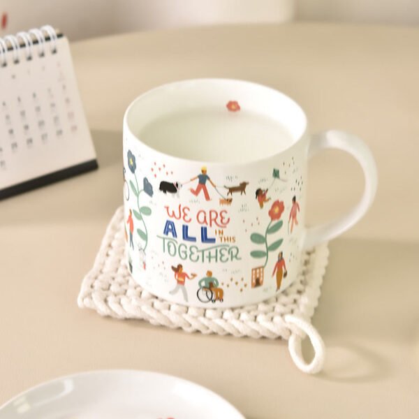 Stylish Ceramic Cups Cute Homeware Cups Kids' Milk & Breakfast Cups Student Dorm Water Cups Women's Mugs