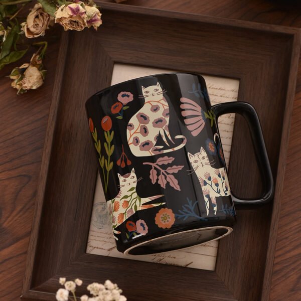 O1CN01usVZ241QcDWACMpZU__3916031996 Whimsical Cat Shadow Ceramic Mugs Couple's Set Adorable Cat-Printed Mugs Stylish Large-Capacity Cups Coffee Mugs