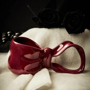 Bow-Handled Mug: Creative Personalized Gift Cup for Besties & Girlfriends Premium-Feel Coffee Mug Ceramic Water Cup