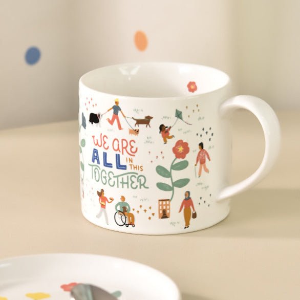 Stylish Ceramic Cups Cute Homeware Cups Kids' Milk & Breakfast Cups Student Dorm Water Cups Women's Mugs