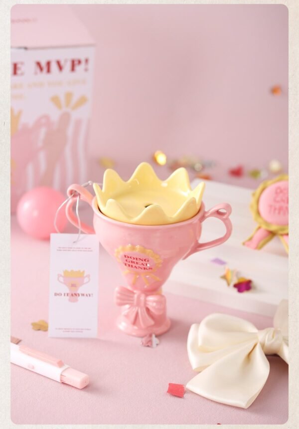 O1CN01yoU1Rn1wWmdKef2kw__2216996826316-0-cib Pink Mug: Stylish Niche Ceramic Cup for Women High-Quality Gift with Straw